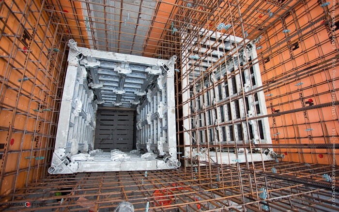 опалубка лифтовых шахт