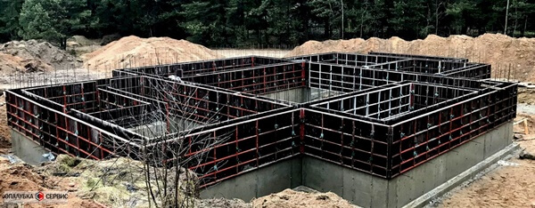 опалубка для фундамента